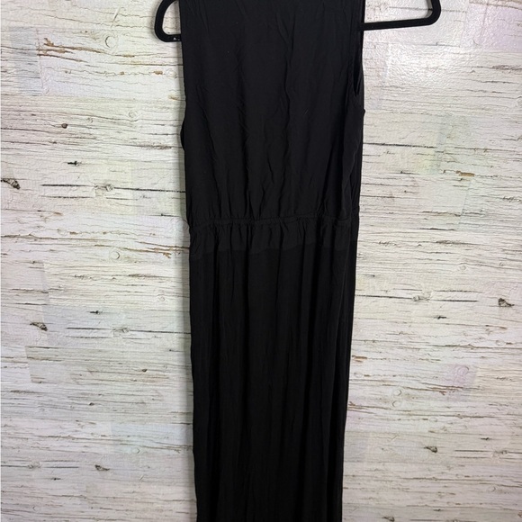 Splendid racer back ribbed cotton tank maxi dress black size medium - Picture 6 of 7